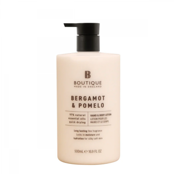 Lotiune pentru maini si corp cu parfum de Bergamota & Pomelo, 500ml, Boutique