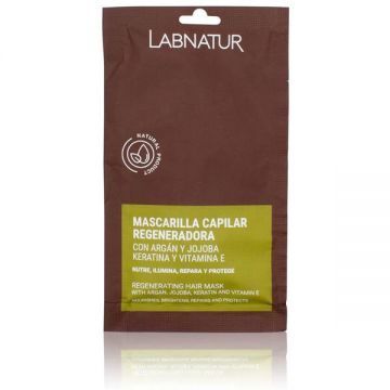 Masca de Par cu Keratina, Argan si Jojoba - LabNatur Regenerating Hair Mask, 20 ml