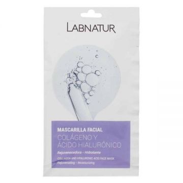 Masca Faciala cu Acid Hialuronic si Colagen - LabNatur Collagen and Hyaluronic Face Mask, 15 ml