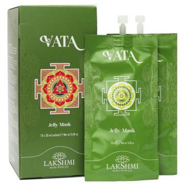 Masca Faciala Regeneratoare cu Babassu pentru Tenul Uscat - Lakshmi Vata Jelly Mask, 10 x 20 ml