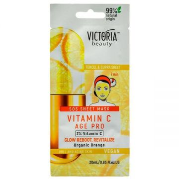 Masca Faciala Tip Servetel cu Vitamina C - Victoria Beauty Vitamin C Age Pro, 20 ml