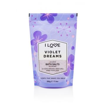 Sare de baie Violet Dream Signature, 500g, I Love Cosmetics