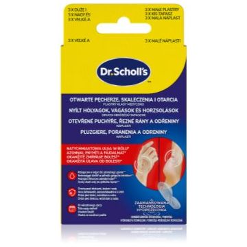 Scholl Dr. Scholl's Blister Plasters plasture rezistent la apă pentru flictene la călcâie
