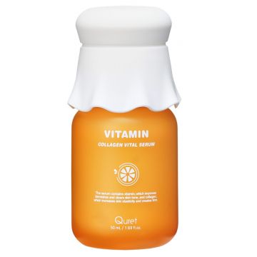 Ser facial cu vitamine si colagen, 50ml, Quret