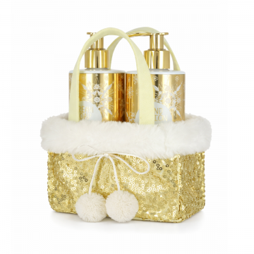 Set Golden Glitters X-Mas Sapun lichid 250ml + Lotiune de maini 250ml, Vivian Gray