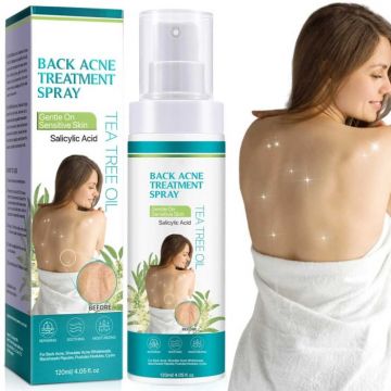 Spray Antiacneic pentru Spate si Corp cu Ingrediente Naturale - Reduce Cosurile si Excesul de Sebum, 120 ml