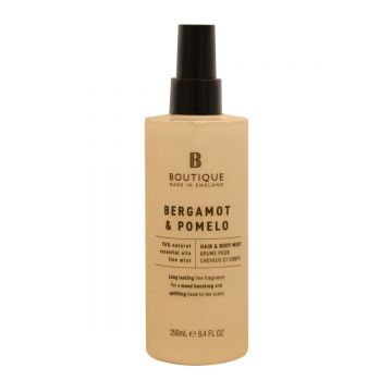 Spray pentru corp si par cu parfum de Bergamota & Pomelo, 250ml, Boutique
