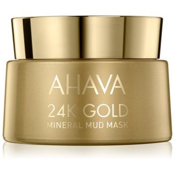 AHAVA Mineral Mud 24K Gold mască minerală de nămol cu aur de 24 de karate