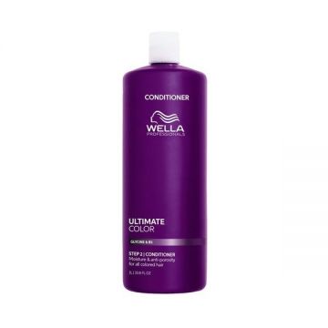 Balsam Hidratant pentru Par Vopsit cu Glicina & B5 - Wella Professionals Ultimate Color Conditioner, 1000 ml