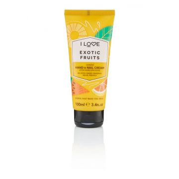 Crema de maini si unghii Exotic Fruits, 100ml, I Love Cosmetics