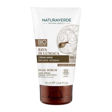 Crema Maini Hidratanta Naturaverde Bio, Extract Melc si Karite, 75 ml