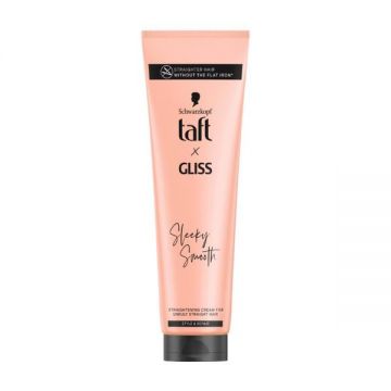 Crema pentru Indreptarea Parului - Taft X Gliss Sleeky Smooth Straightening Cream for Unrully Straight Hair Style & Repair, 150 ml