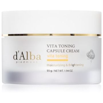 d'Alba Vita Toning Capsule Cream crema puternic hidratanta pentru o piele mai luminoasa
