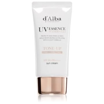 d'Alba Waterfull Pink Correcting Tone-Up Sun Cream crema de soare pentru fata pentru luminozitate si hidratare