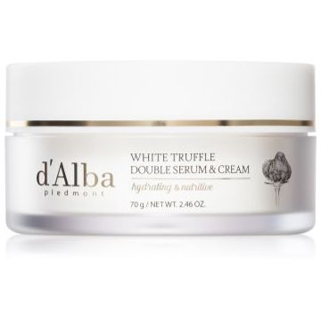 d'Alba White Truffle Double Serum & Cream cremă de zi și ser cu efect de fermitate 2 in 1