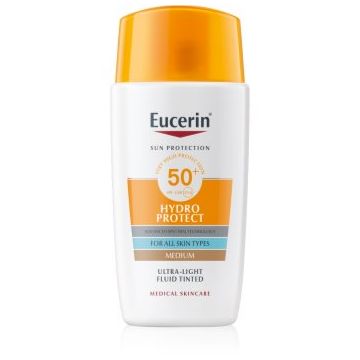 Eucerin Sun Hydro Protect fluid pentru tonifierea bronzului SPF 50+