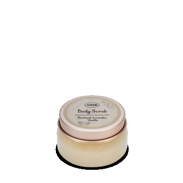 Exfoliant pentru corp Patchouli Lavender Vanilla, 200g, Sabon