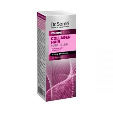 Filler pentru Par cu Efect de Laminare si Stralucire Intensa cu Phyto Collagen - Dr. Sante Volume Boost Collagen Hair Filler, 100 ml