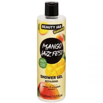 Gel de Dus Reparator cu Extract de Mango si Ananas - Beauty Jar Yummy Repairing Shower Gel Mango Jazz Fest, 400 ml
