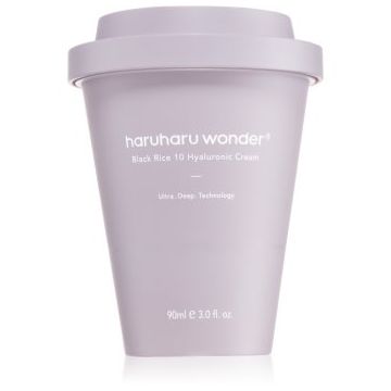 Haruharu Wonder Black Rice 10 Hyaluronic Cream cremă intens hidratantă pentru netezirea pielii