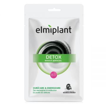 Masca de Fata Servetel - Elmiplant Detox Curatare si Energizare, 1 buc