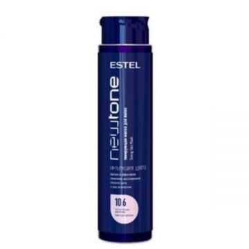 Masca nuantatoare cu cheratina pentru par blond NewTone Estel, 10/6 Blond deschis violet, 400 ml