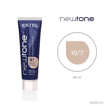 Masca nuantatoare cu cheratina pentru par blond NewTone Estel, 10/7 Blond deschis maroniu, 60 ml
