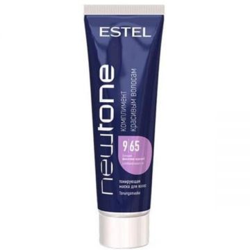 Masca nuantatoare cu cheratina pentru par blond NewTone Estel, 9/65 Blond violet-rosu, 60 ml