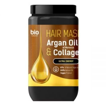 Masca UItra-Energizanta cu Ulei de Argan si Colagen - Bio Naturell, 946 ml