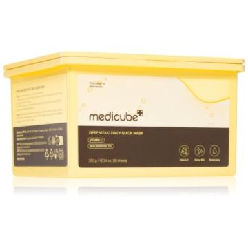 Medicube Deep Vita C Daily Quick Mask mască textilă hidratantă pentru uniformizarea nuantei tenului