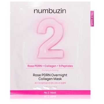 Numbuzin No. 2 Rose PDRN OverNight Collagen Mask mască hrănitoare profundă pentru noapte