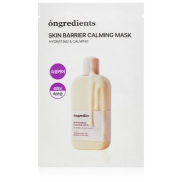 Ongredients Skin Barrier Calming Mask mască textilă calmantă pentru fortificarea barierei cutanate