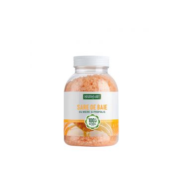 Sare de baie cu extract de miere si propolis, 1000g, Cosmeplant