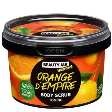 Scrub Tonifiant pentru Corp - Beauty Jar Yummy Orange d'Empire, 360 g