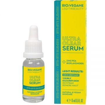 Ser Impotriva Imperfectiunilor - Bio:Vegane Legit Beauty Ultra Clear Serum Bye-bye Blemish, 15 ml