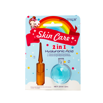 Set masca cu acid hialuronic si lotiune reparatoare, 12ml, Mondsub