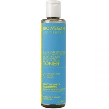 Toner Hidratant cu Acid Hialuronic si Zinc - Bio:Vegane Legit Beauty Moisture Boost Toner, 150 ml