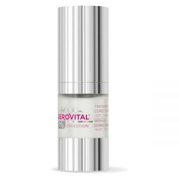 Tratament Corector Riduri pentru Ochi, Buze, Frunte - Gerovital H3 Evolution Wrinkle Corrector, 15 ml