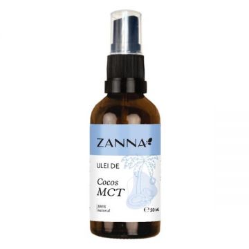 Ulei de Cocos MCT 100% Natural - Zanna, 50 ml
