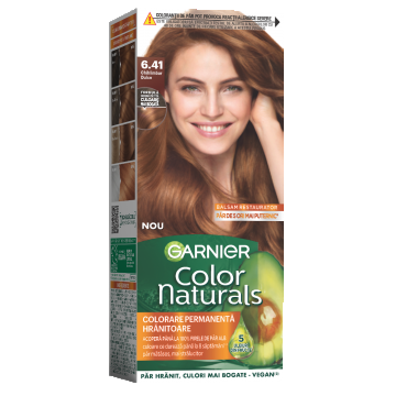 Vopsea de par permanenta Color Naturals 6.41 Chihlimbar Dulce, 112ml, Garnier