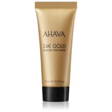 AHAVA Mineral Mud 24K Gold mască minerală de nămol cu aur de 24 de karate