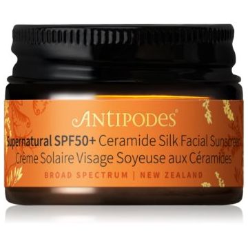 Antipodes Supernatural SPF50+ Ceramide Silk Facial Sunscreen crema protectoare pentru fata cu ceramide