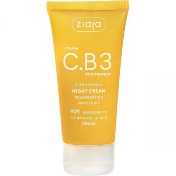 Crema de fata de noapte cu vitamina C, B3 si niacinamida Ziaja 50 ml