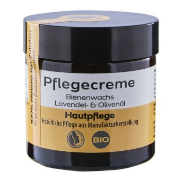 Crema hidratanta cu ceara de albine, lavanda si ulei de masline ecologica 50g Aries