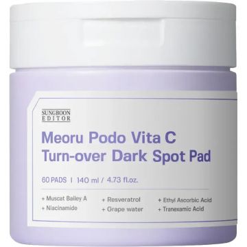 Dischete imbibate in ser Meoru Podo Vita C Turn-Over Dark Spot, 60 bucati, Sungboon Editor
