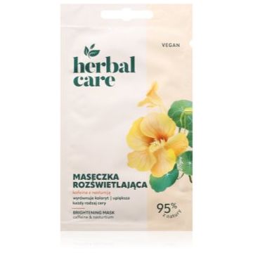 Farmona Herbal Care Caffeine & Nasturtium masca iluminatoare pentru fata, gat si piept