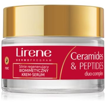 Lirene Ceramides & Peptides Duo Complex Crema de noapte reparatorie cu efect de regenerare