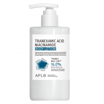 Lotiune de corp pentru reducerea petelor pigmentare cu Acid Tranexamic si Niacinamida, 300ml, APLB