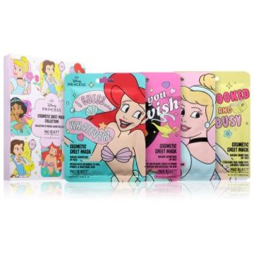 Mad Beauty Disney Princess Express Yourself set de măști textile cu efect de hidratare