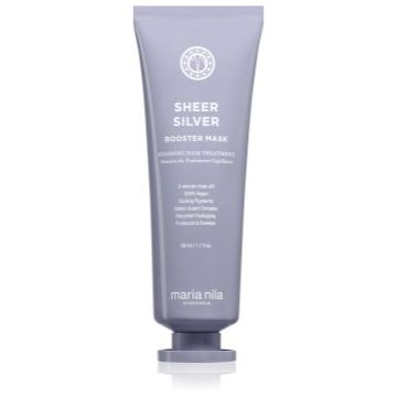Maria Nila Sheer Silver Booster Mask mască hrănitoare profundă cu pigment violet